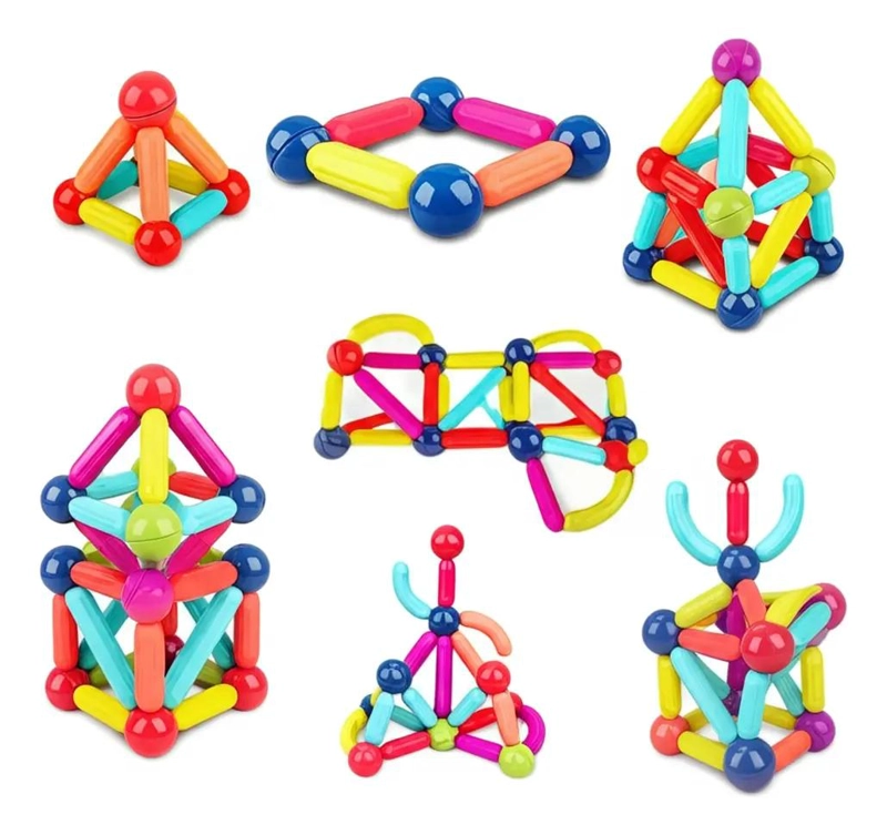 BLOQUES MAGNE TICOS DE CONSTRUCCION 3D PARA CREAR DIVERSAS FORMAS - 1