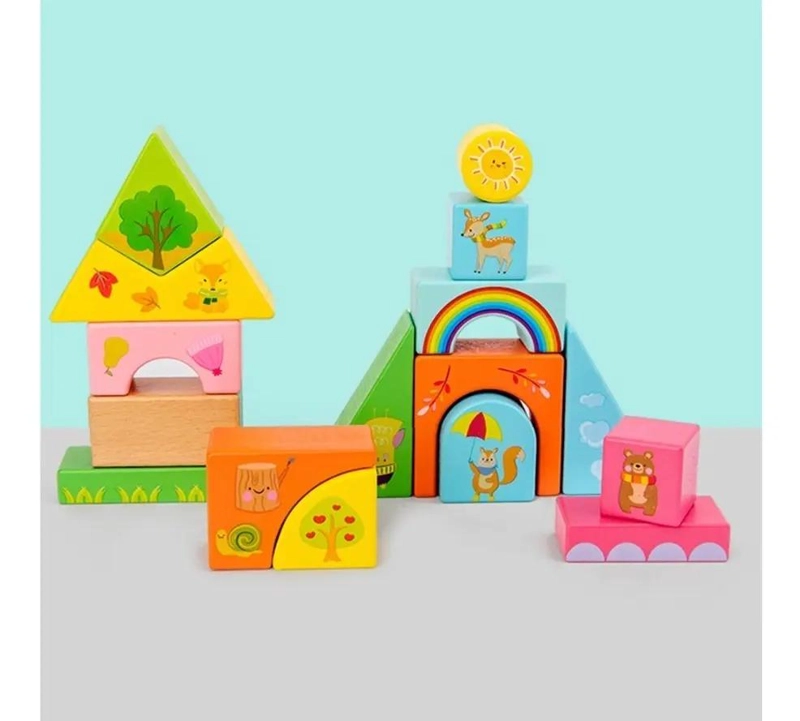 JUEGO DIDACTICO DE MADERA MONTESSORI FIGURAS GEOME TRICAS - 6