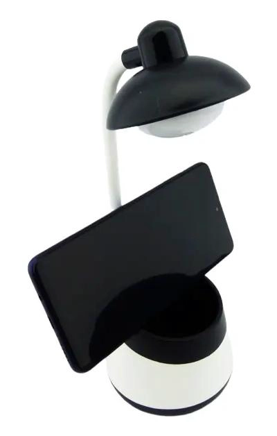LAMPARA LED RECARGABLE CON PORTA LAPIZ Y SOPORTE PARA CELULAR - 4