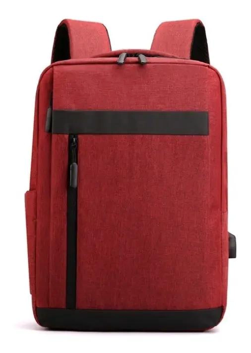 MOCHILA CASUAL UNISEX IMPERMEABLE PARA NOTEBOOK 15'' BURDEOS - 1