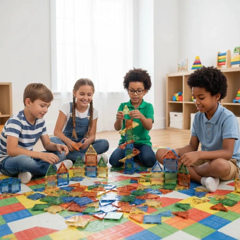 BLOQUES MAGNE TICOS DE 20 PIEZAS PARA NIÑOS CREATIVOS - 6