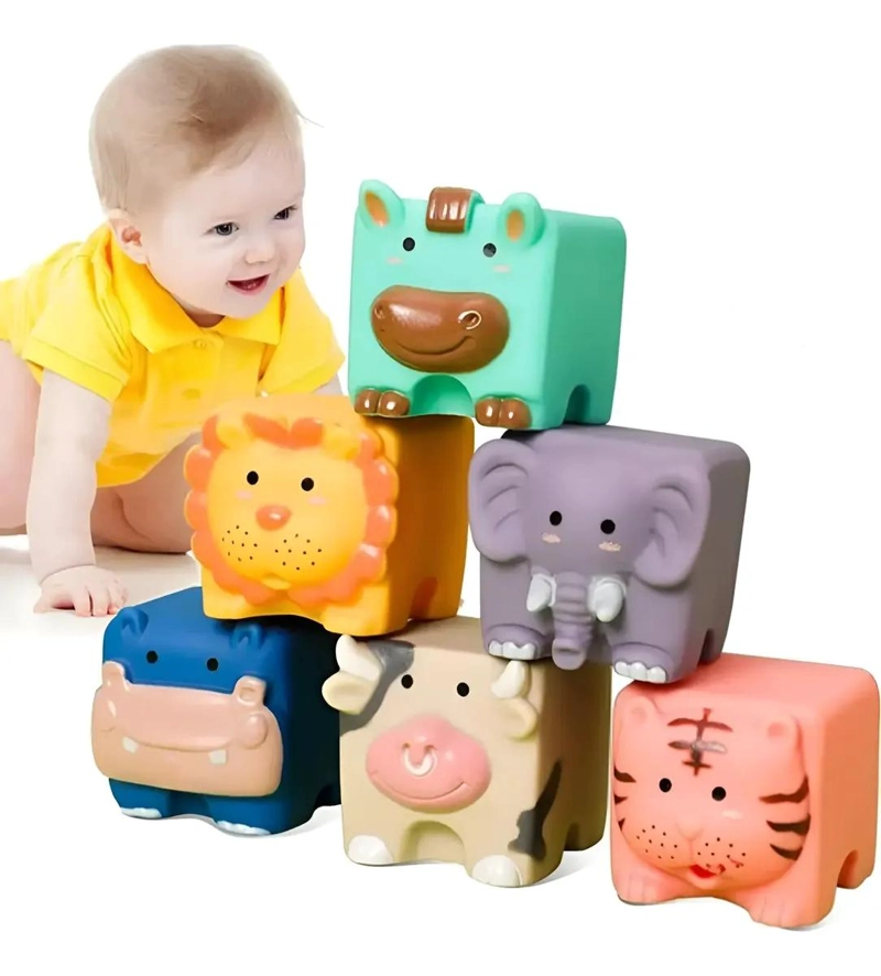 BLOQUES DE CONSTRUCCION APILABLES PARA BEBE S Y NIÑOS - 1
