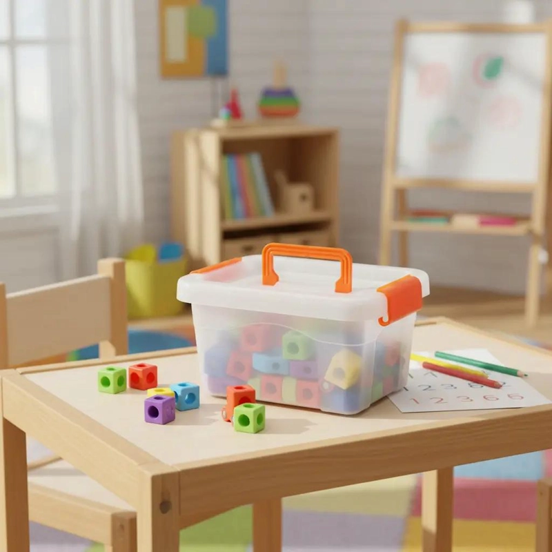 SET DE 100 CUBOS CONECTORES PARA APRENDIZAJE MATEMATICO - 9