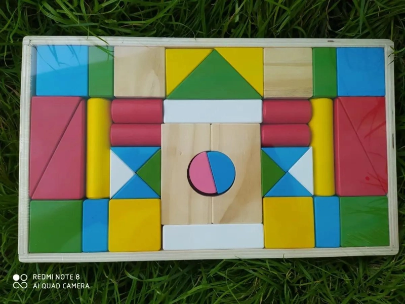 SET DE BLOQUES DE MADERA DIDACTICO 39 PIEZAS PARA NIÑOS - 3
