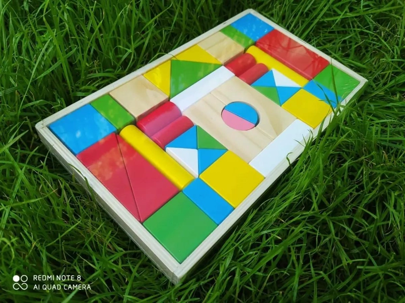 SET DE BLOQUES DE MADERA DIDACTICO 39 PIEZAS PARA NIÑOS - 4