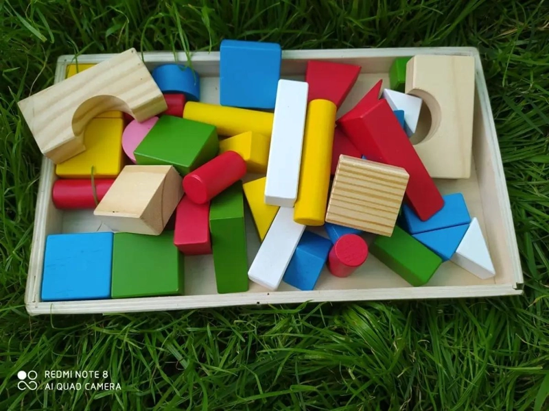 SET DE BLOQUES DE MADERA DIDACTICO 39 PIEZAS PARA NIÑOS - 8