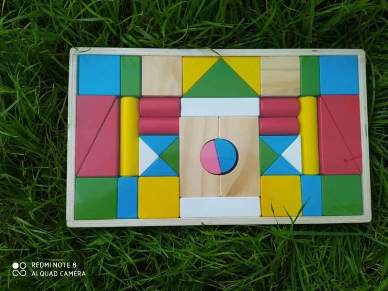SET DE BLOQUES DE MADERA DIDACTICO 39 PIEZAS PARA NIÑOS - 9