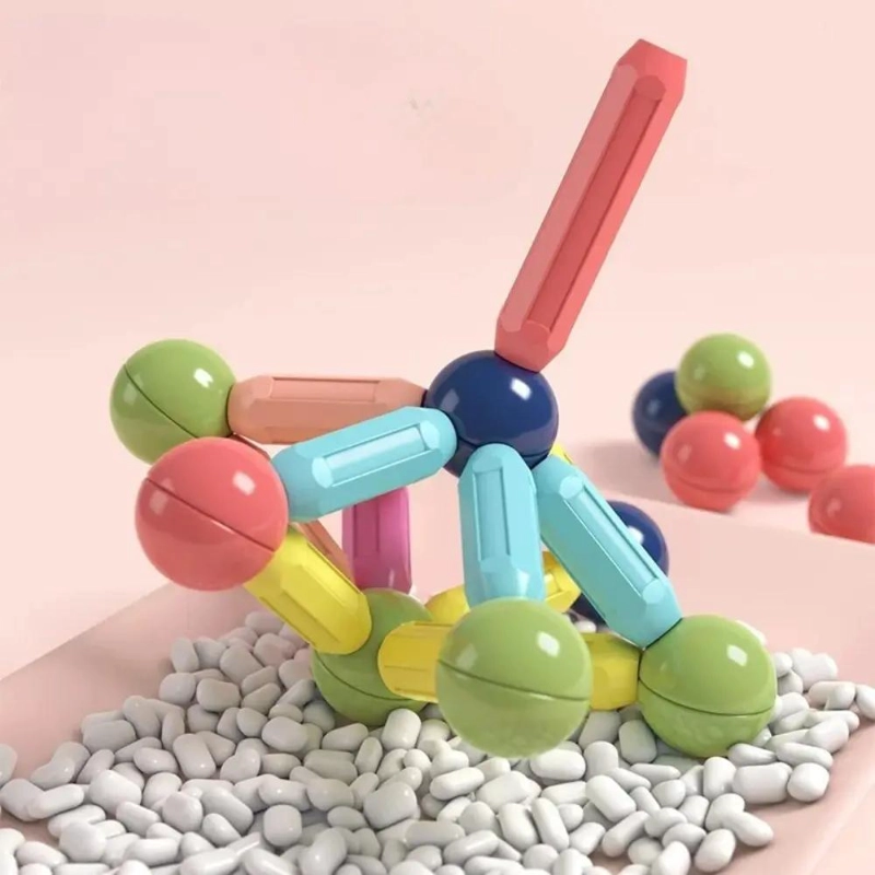 JUEGO DIDACTICO DE CONSTRUCCION MAGNE TICA 46 PIEZAS - 5