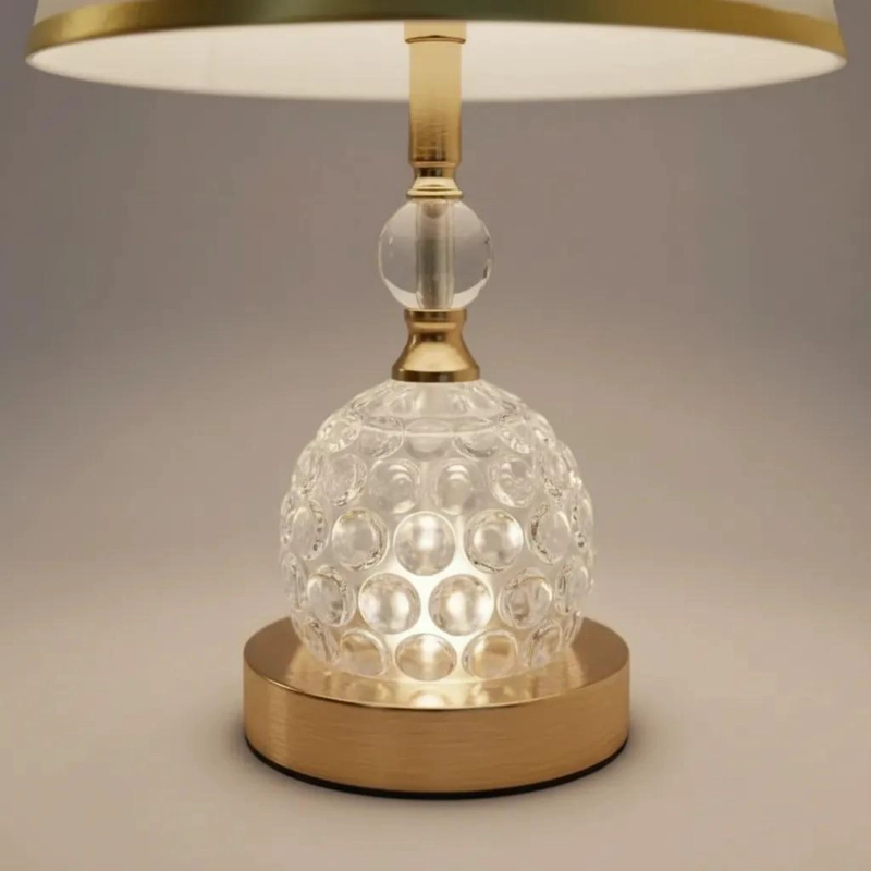 LAMPARA DE MESA ELEGANTE CON DISEÑO CLASICO Y TECNOLOGIA LED - 3