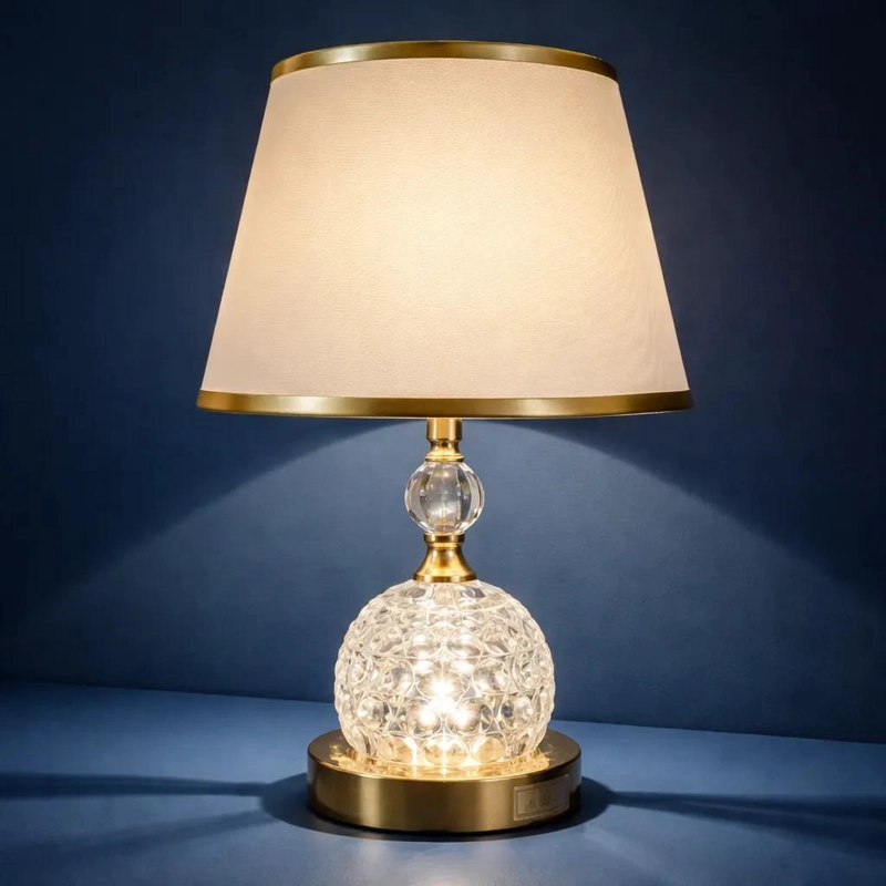 LAMPARA DE MESA ELEGANTE CON DISEÑO CLASICO Y TECNOLOGIA LED - 4