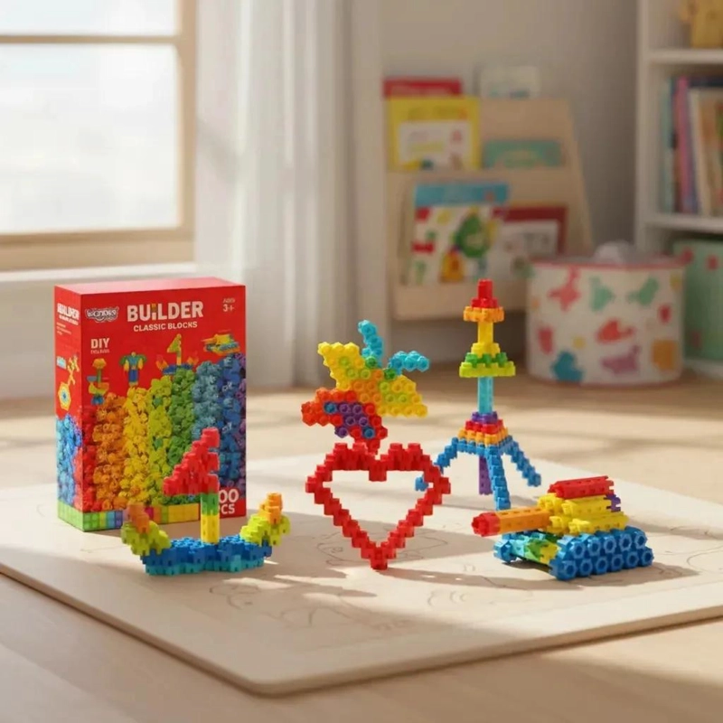 JUEGO DE CONECTORES HEXAGONALES DIDACTICOS 300 PIEZAS - 1