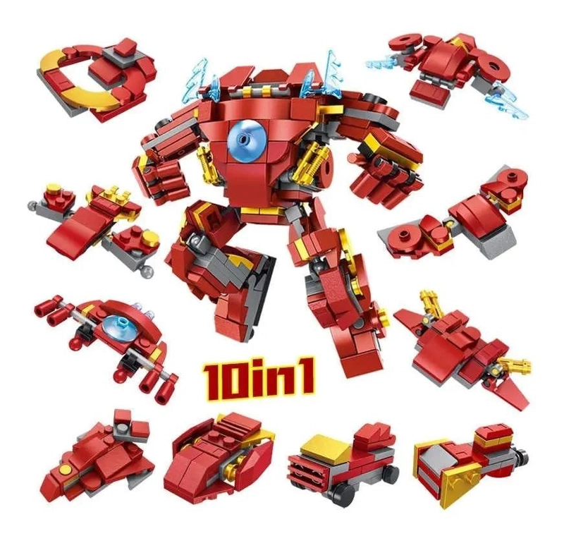 SET DE BLOQUES DE CONSTRUCCION STEEL ARMOR MECHA 10 EN 1 - 2