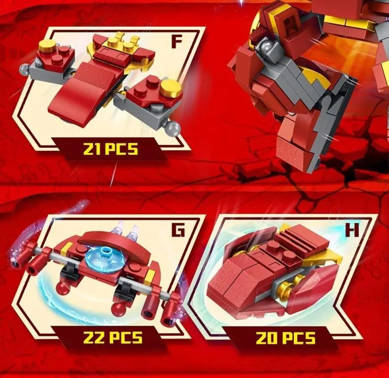 SET DE BLOQUES DE CONSTRUCCION STEEL ARMOR MECHA 10 EN 1 - 5