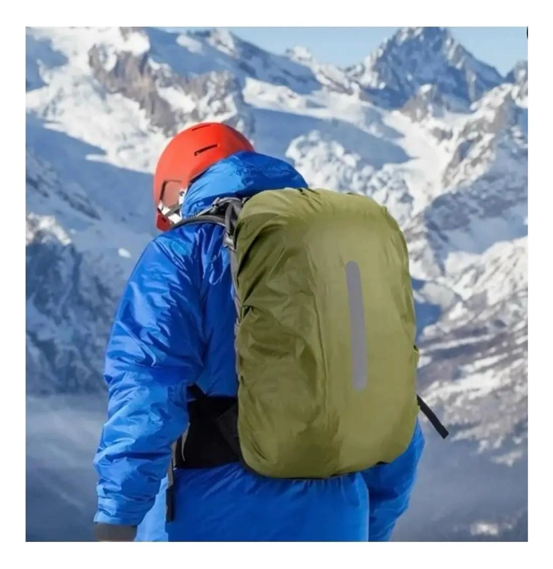 CUBRE MOCHILA IMPERMEABLE REFLECTANTE PARA 80 LITROS - 5