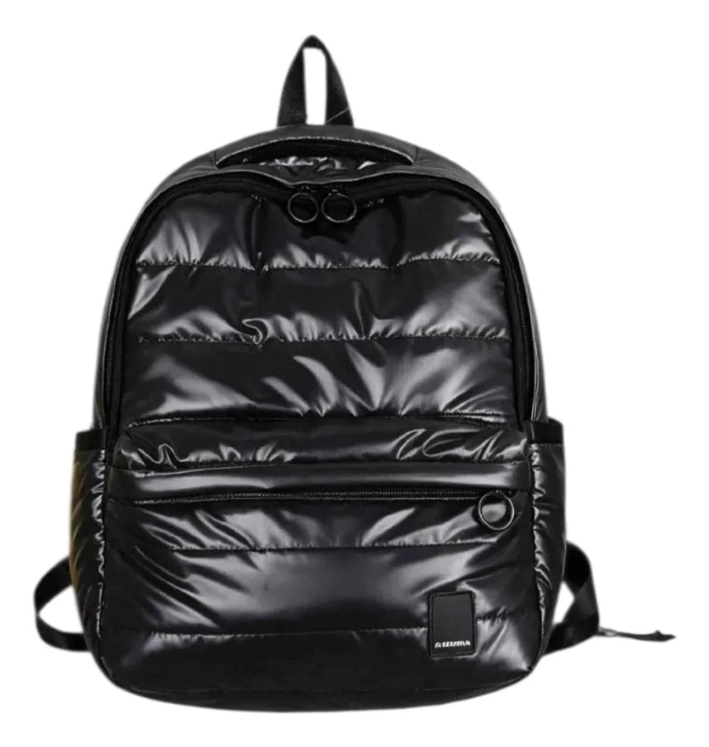 MOCHILA IMPERMEABLE FUCSIA PARA MUJER CON BOLSILLOS - 1