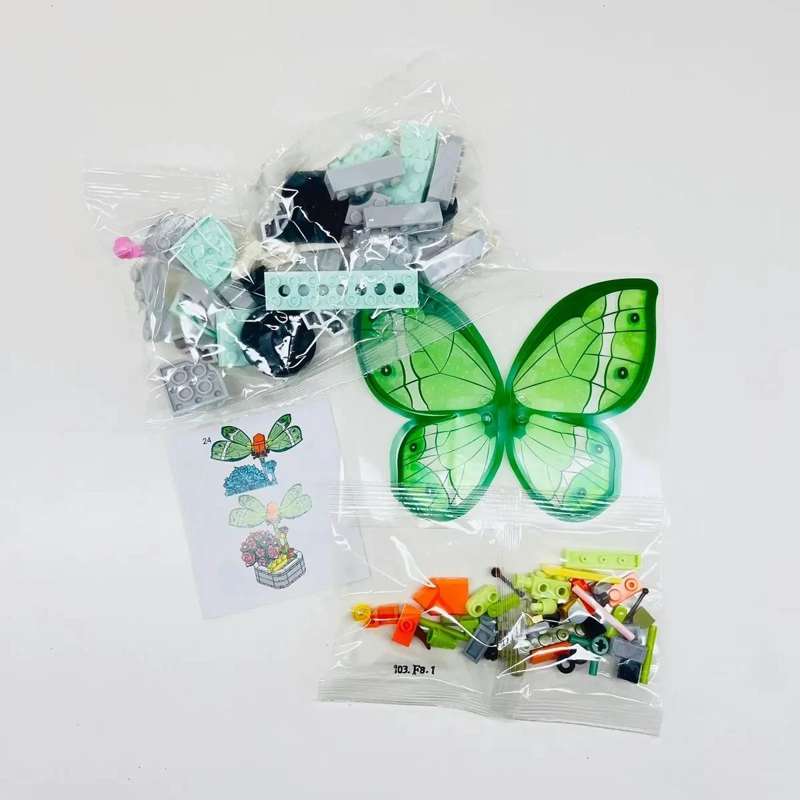 JUEGO DE BLOQUES DE CONSTRUCCION FLORERO DECORATIVO - 1