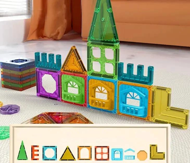 JUEGO DE BLOQUES MAGNE TICOS PARA CONSTRUCCION 30 PIEZAS - 2