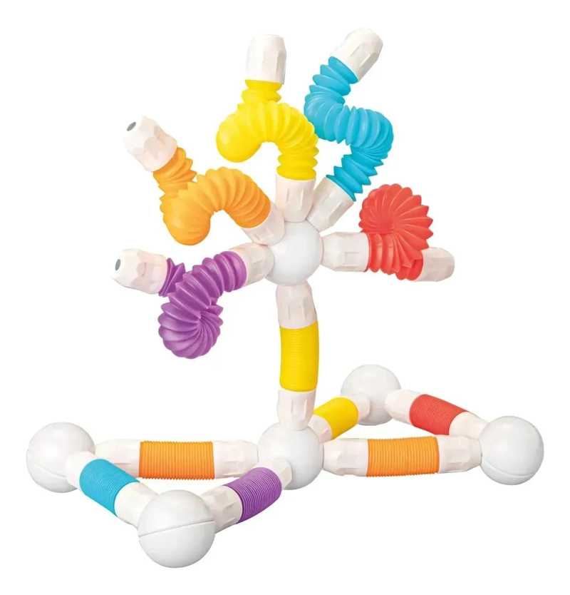 JUEGO MAGNE TICO DE BLOQUES FLEXIBLES PARA ARMAR 26 PIEZAS - 1