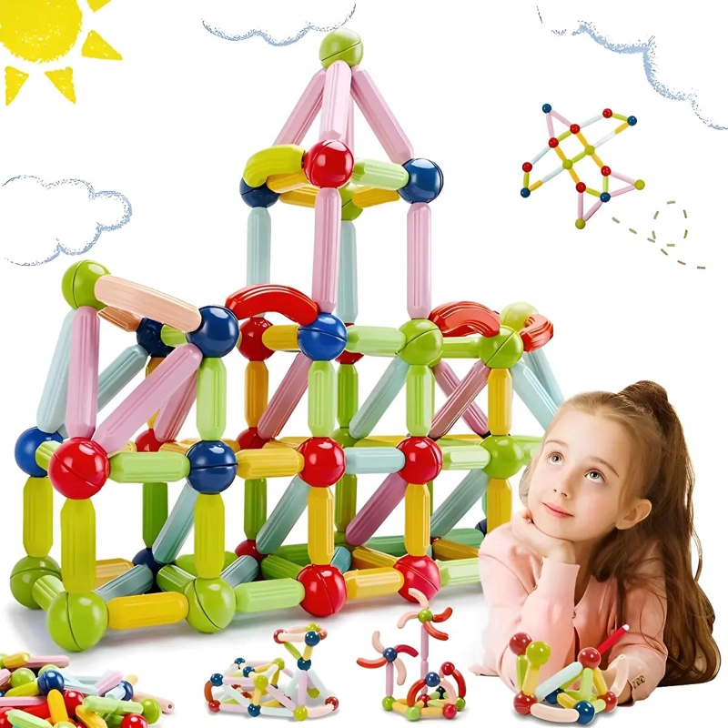 BLOQUES MAGNE TICOS DE CONSTRUCCION PARA NIÑOS 36 PIEZAS - 1
