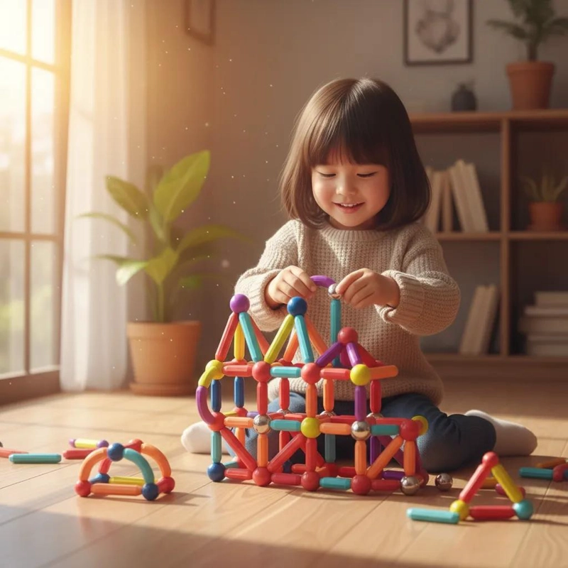 BLOQUES MAGNE TICOS DE CONSTRUCCION 84 PIEZAS PARA NIÑOS - 2