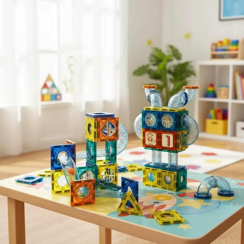 BLOQUES MAGNE TICOS DE CONSTRUCCION PARA NIÑOS 42 PIEZAS - 3