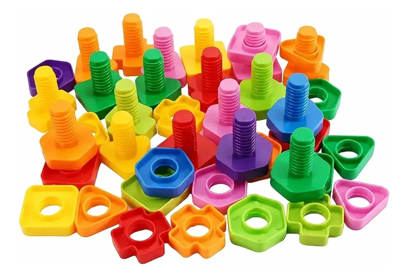 SET DE TUERCAS Y TORNILLOS EDUCATIVO PARA NIÑOS - 1