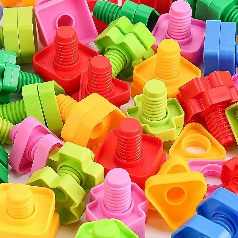SET DE TUERCAS Y TORNILLOS EDUCATIVO PARA NIÑOS - 6