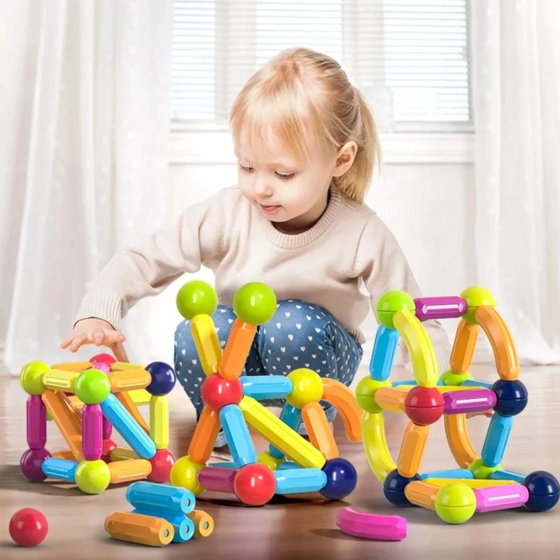 BLOQUES MAGNE TICOS DE CONSTRUCCION 36 PIEZAS PARA NIÑOS - 8