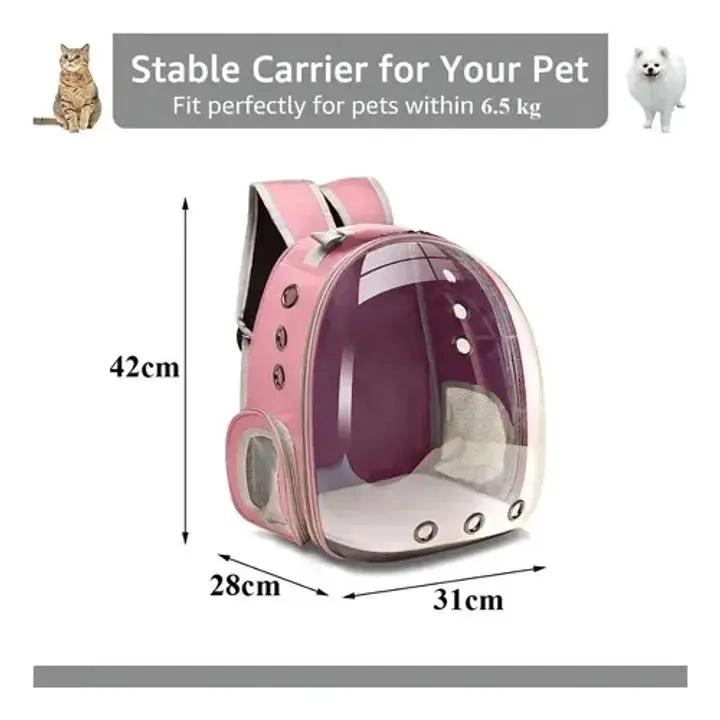 MOCHILA PORTA MASCOTAS IMPERMEABLE Y COMODA PARA VIAJES - 2
