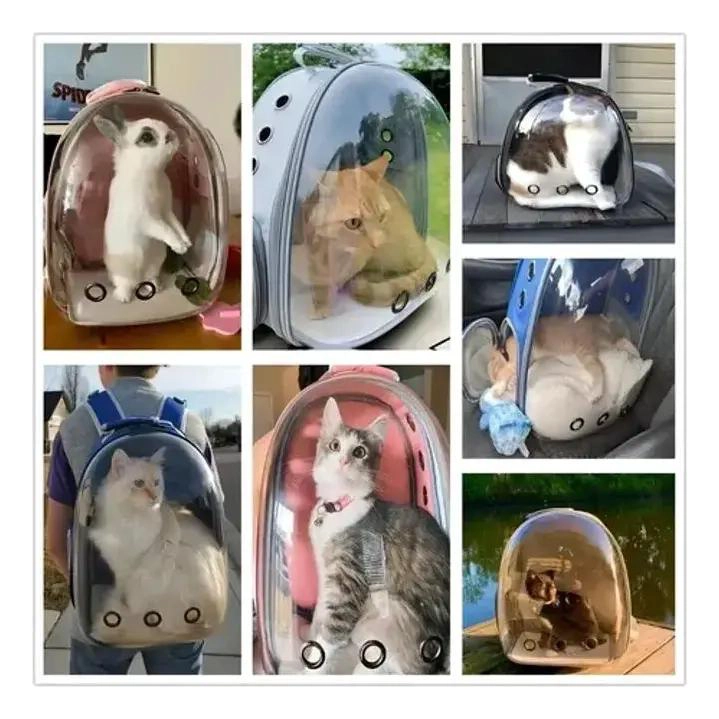 MOCHILA PORTA MASCOTAS IMPERMEABLE Y COMODA PARA VIAJES - 6