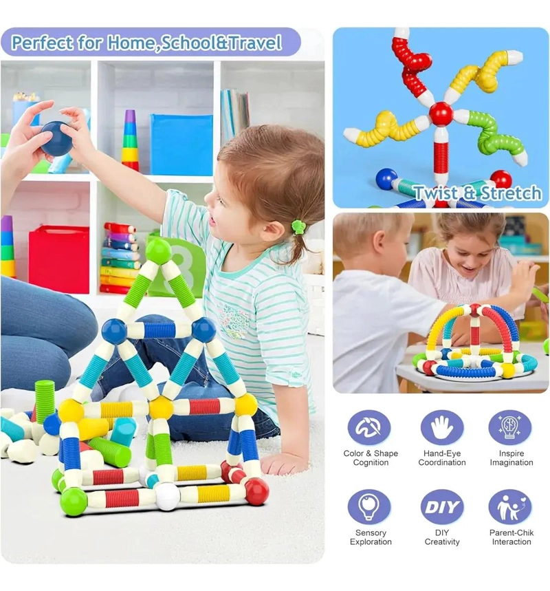BLOQUES DE CONSTRUCCION MAGNE TICOS PARA NIÑOS, 25 PIEZAS - 3