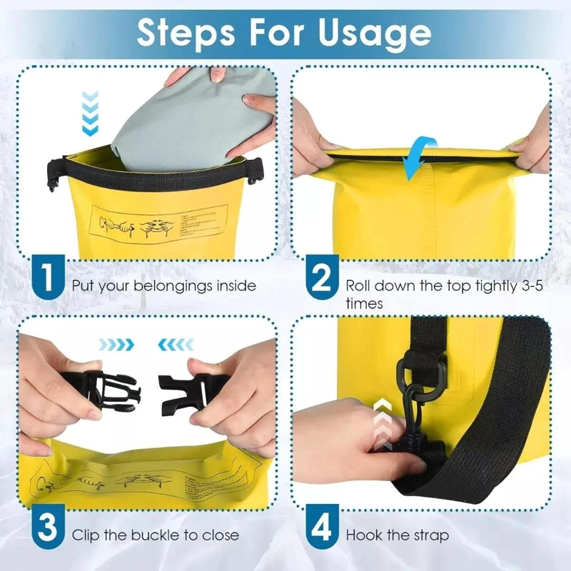 MOCHILA IMPERMEABLE DE 20 LITROS PARA ACTIVIDADES AL AIRE LIBRE - 4