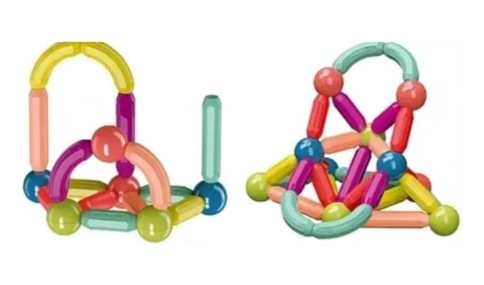 JUEGO DE CONSTRUCCION MAGNE TICO 36 PIEZAS PARA NIÑOS - 1