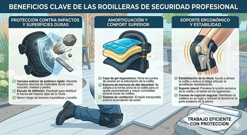 RODILLERAS ERGONOMICAS PARA PROTECCION EN JARDINERIA Y CONSTRUCCION - 3