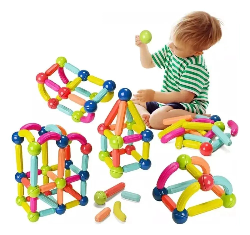 JUEGO DIDACTICO DE CONSTRUCCION MAGNE TICA 36 PIEZAS PARA NIÑOS - 4