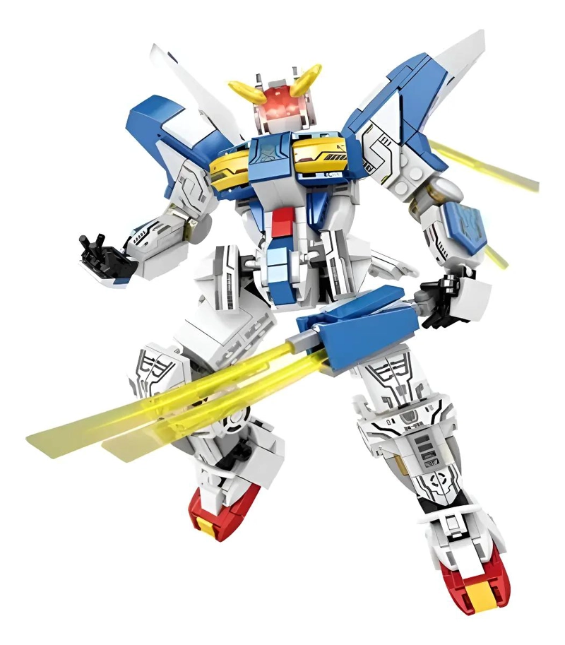 JUGUETE DE CONSTRUCCION ARMABLE ROBOT BLANCO CON 545 PIEZAS - 1