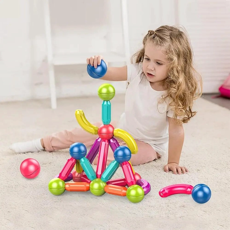 JUEGO DE BLOQUES MAGNE TICOS 42 PIEZAS PARA CREAR Y APRENDER - 10