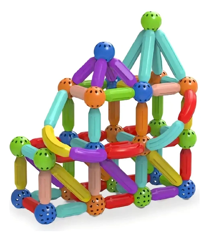JUEGO DE BLOQUES MAGNE TICOS 42 PIEZAS PARA CREAR Y APRENDER - 2