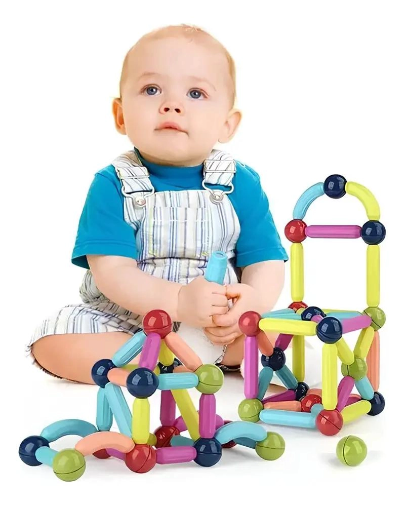 JUEGO DE BLOQUES MAGNE TICOS 42 PIEZAS PARA CREAR Y APRENDER - 7
