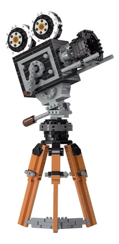 CAMARA DE CINE VINTAGE ARMABLE CON BLOQUES DE CONSTRUCCION 593 PZS - 1