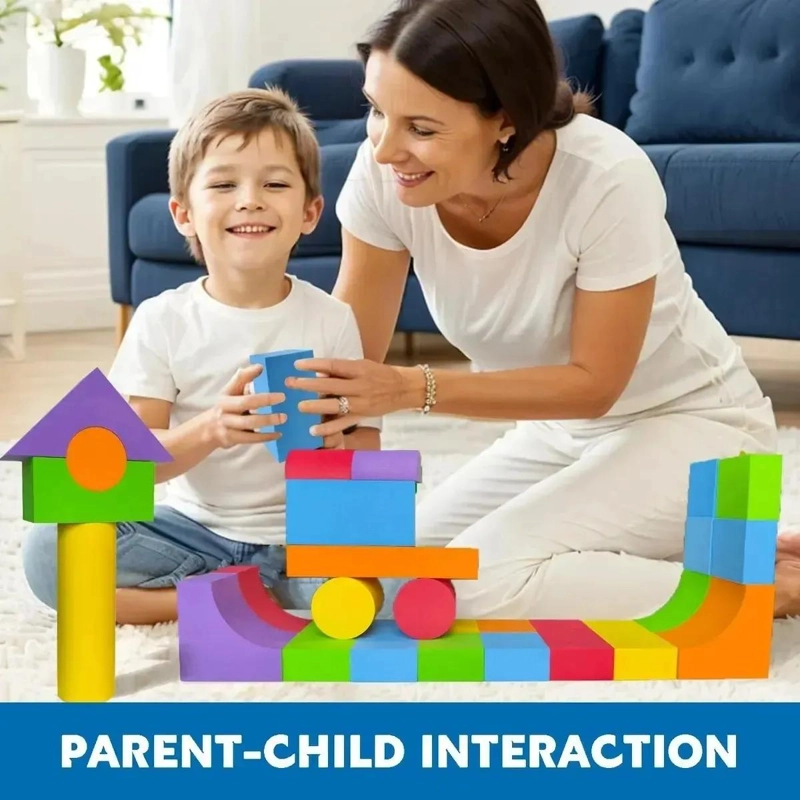 BLOQUES DE ESPUMA PARA CONSTRUCCION INFANTIL 46 PIEZAS - 6