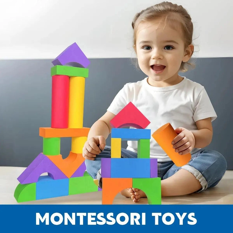 BLOQUES DE ESPUMA DE CONSTRUCCION PARA NIÑOS 46 PIEZAS - 4