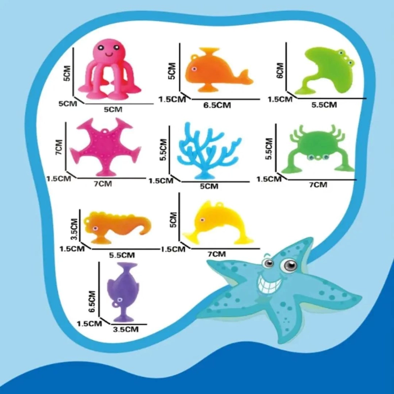 JUEGO DE VENTOSAS DE SILICONA PARA CONSTRUCCION INFANTIL - 5