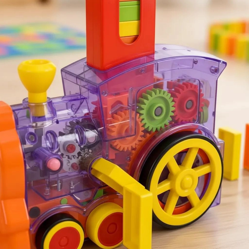 TREN DIDACTICO AUTOMATICO CON BLOQUES PARA NIÑOS - 3