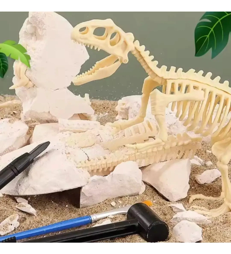 KIT DE EXCAVACION DE FOSILES DE DINOSAURIOS PARA NIÑOS - 3