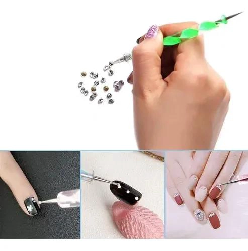 JUEGO DE 20 PINCELES Y PUNTEROS PARA DECORACION DE UÑAS - 2