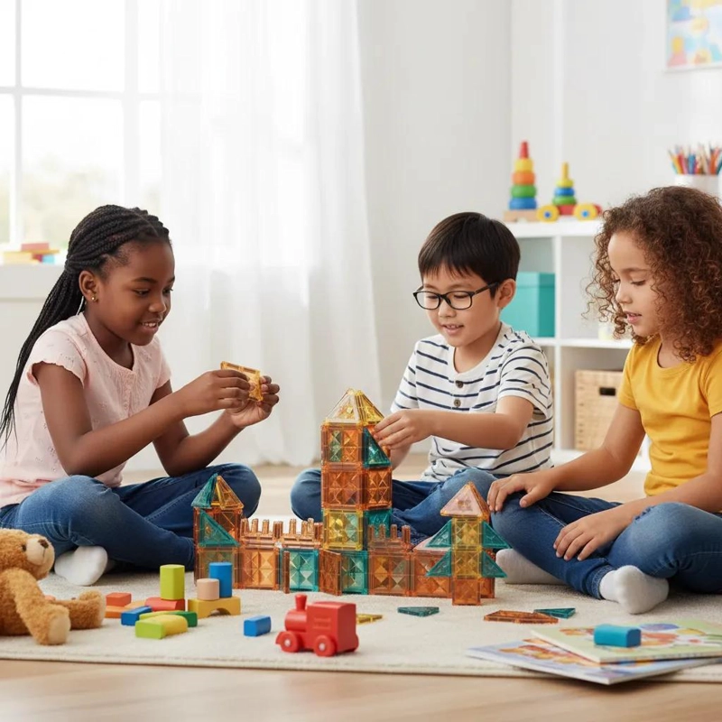 BLOQUES MAGNE TICOS DE CONSTRUCCION PARA NIÑOS - 2