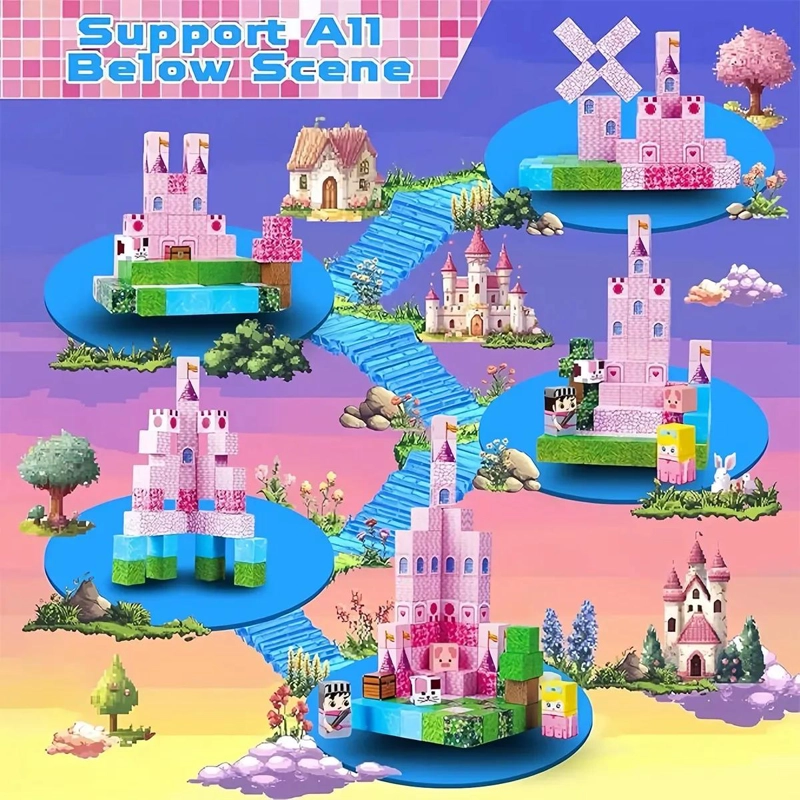 SET DE 100 PIEZAS MAGNE TICAS PARA CONSTRUCCION INFANTIL - 7