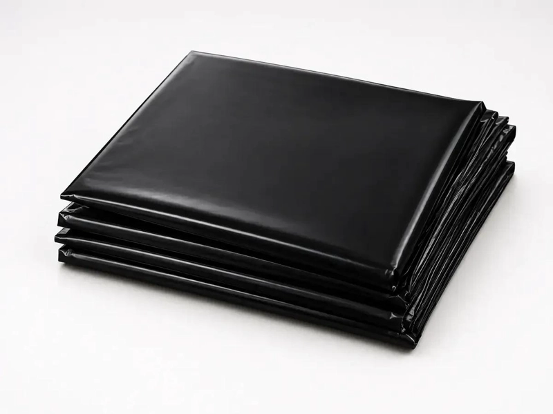 COBERTOR IMPERMEABLE DE POLIETILENO NEGRO 2X10 M PARA PROTECCION - 5