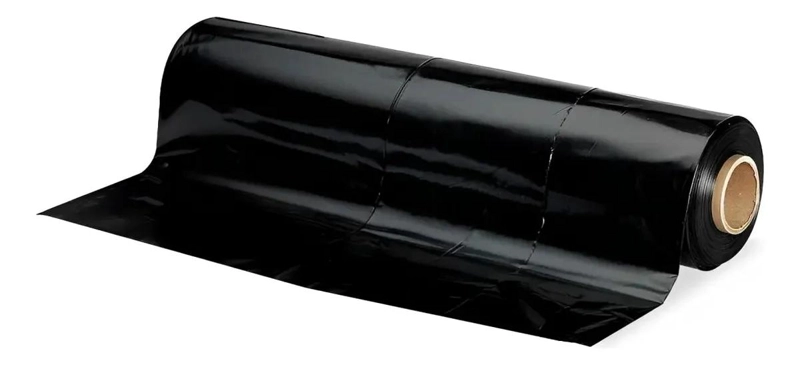 COBERTOR IMPERMEABLE DE POLIETILENO NEGRO 2X10 M PARA PROTECCION - 9